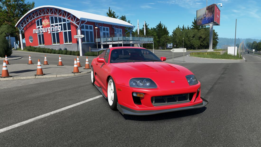 Supra en la salida, cono a cono