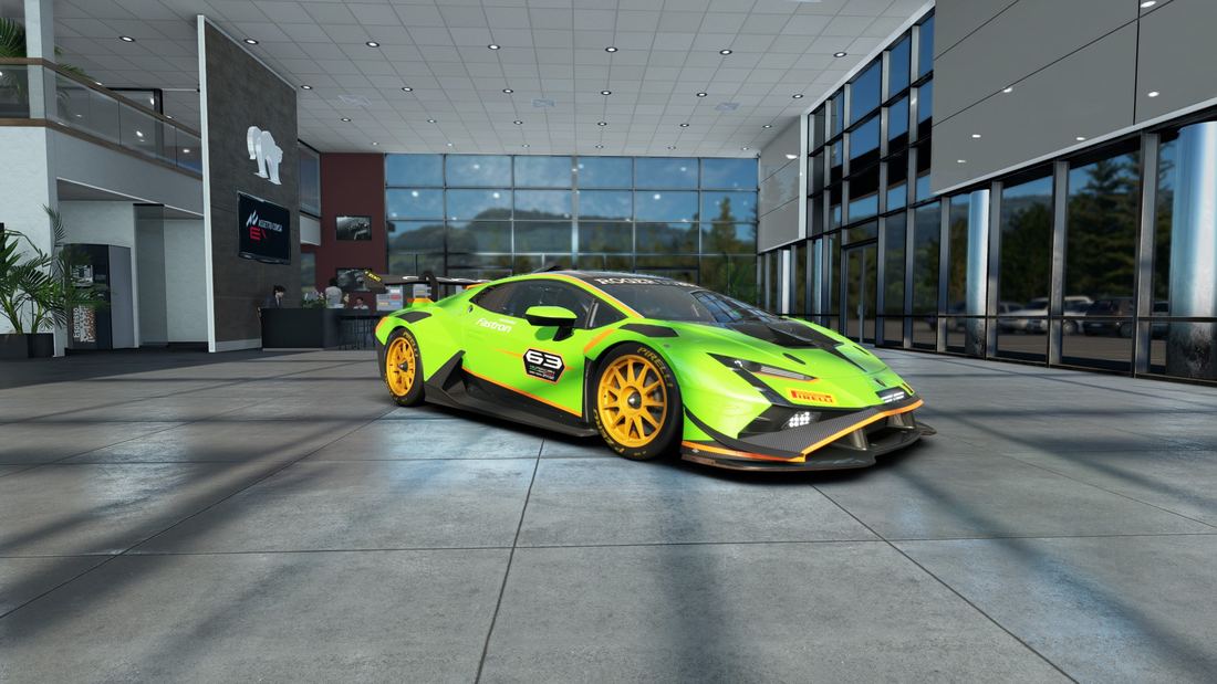 Lamborghini Huracán GT3 EVO2 en el garaje